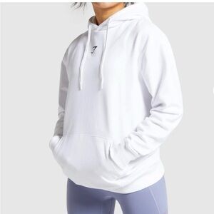 White Gymshark Hoodie for Women